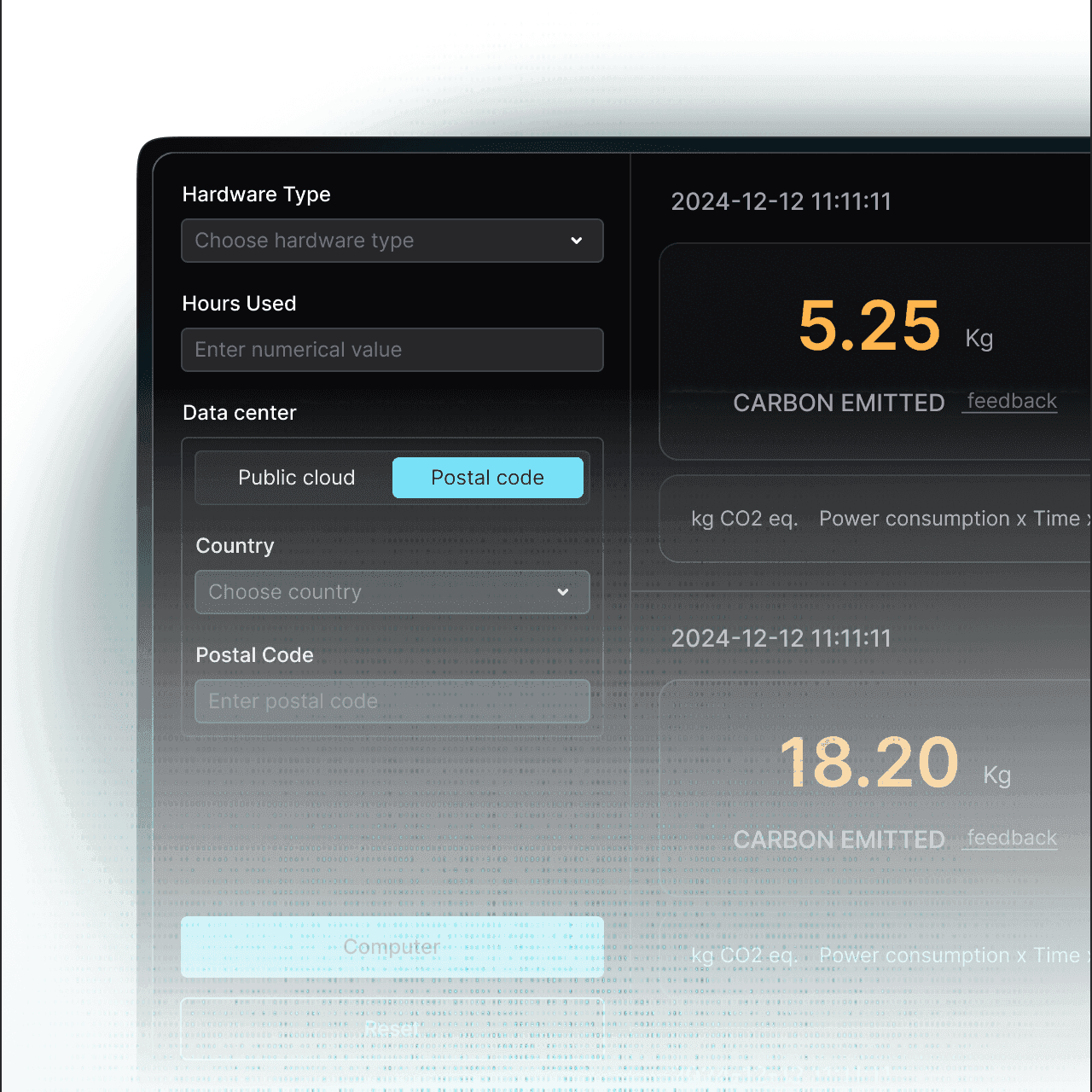 SiliconCarbon carbon footprint calculator